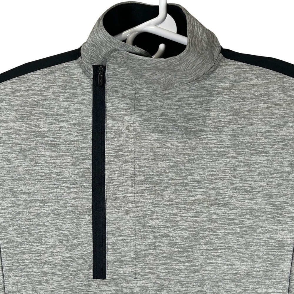 Under Armour Womens XS Gray Space‎ Dye Asymmetrical Quarter Zip Pullover Top